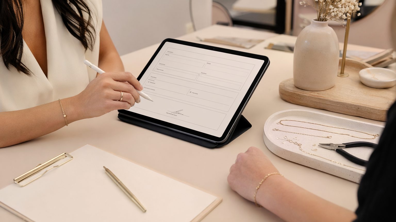 Client Intake Forms for Permanent Jewelry Studios: What to Include Before Welding and Aftercare