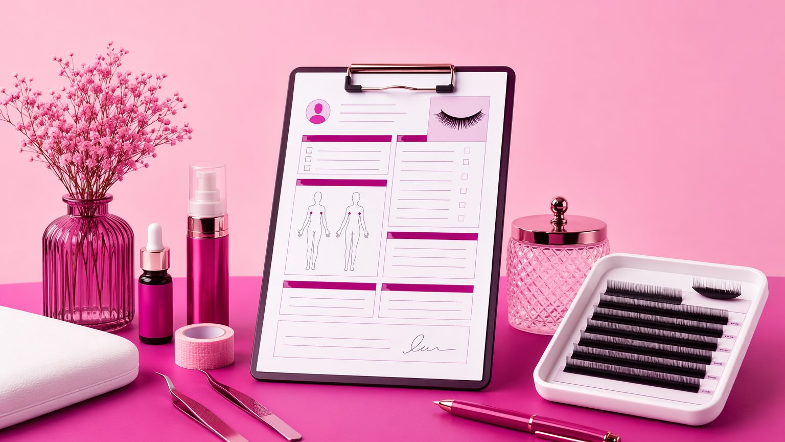 How to Create a Lash Extension Patch Test and Allergy Screening Form Before First Appointments