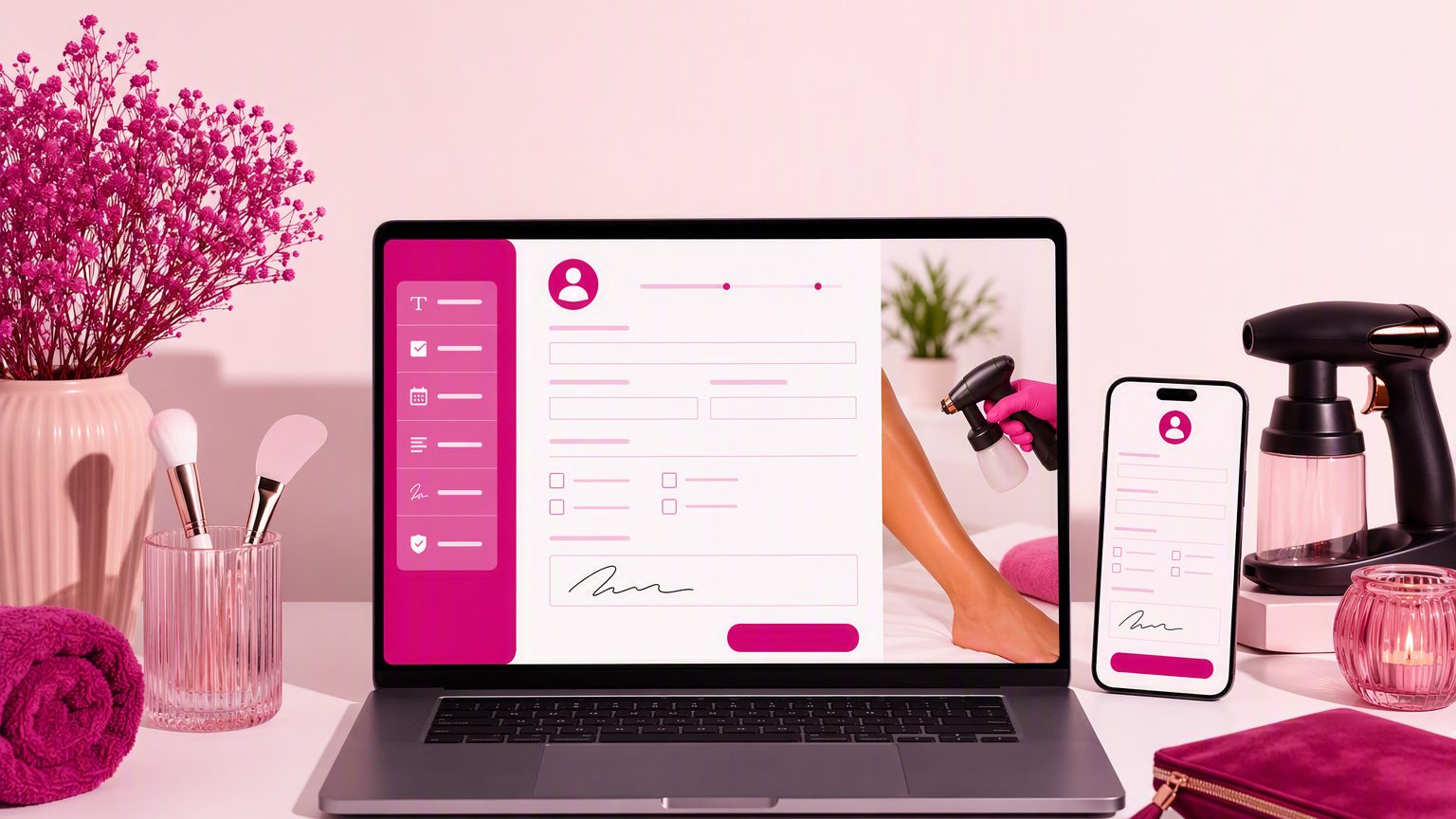 How to Create a Client Intake Form for Mobile Spray Tan and At-Home Beauty Appointments